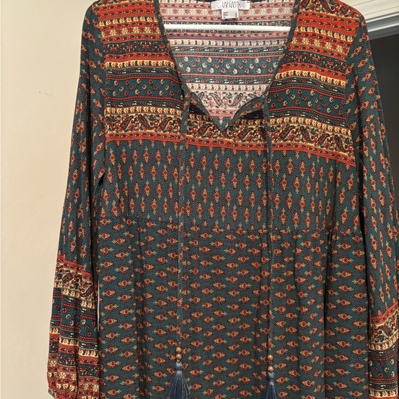 Lascana by Venus Size L Bohemian Patterned Blouse - Picture 2 of 11